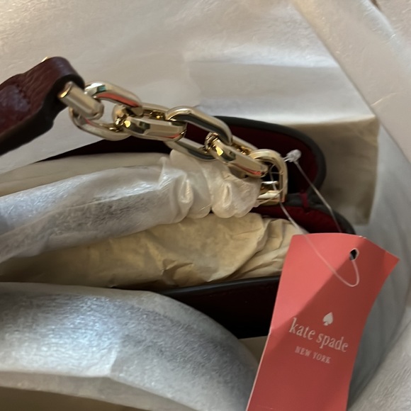 NWOT . Never used.  Kate Spade Aubrey chain top handle satchel - Picture 3 of 6